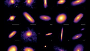 Images of disks around 19 protostars, including 4 binary systems observed with the Atacama Large Millimeter/submillimeter Array (ALMA), an international astronomy facility in Chile.