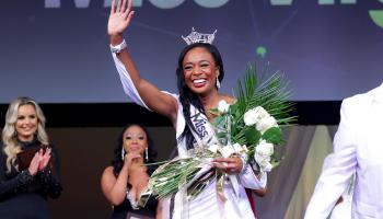 In between writing her comprehensive exams, Carlehr Swanson competed in – and won – the Miss Virginia pageant. 