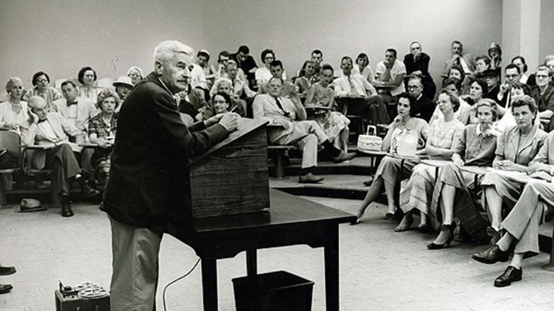 William Faulkner at Rouss Hall in 1957