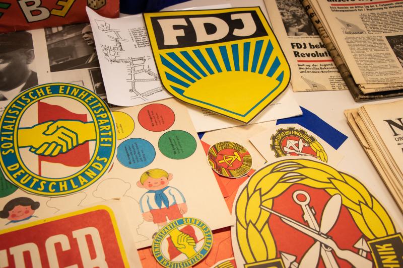 East German patches and stickers