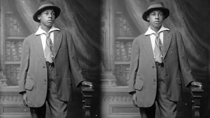 The Holsinger Collection holds 500 portraits of local African-American citizens such as this one taken of Daniel Brown in 1915. Located in U.Va.'s Special Collections Library, the collection is the focus of a conference and future exhibition organized by