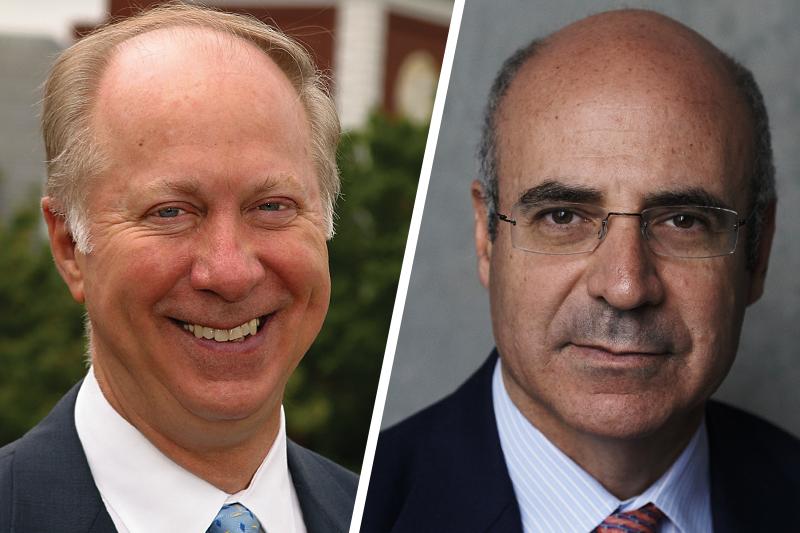 Harvard professor and CNN analyst David Gergen and William Browder, founder and CEO of Hermitage Capital Management,