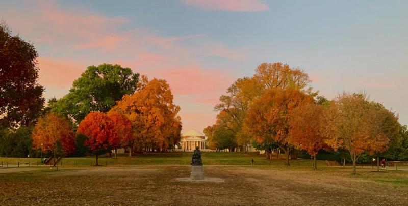 Fall photo contest winner Margaret Lather captured the best of fall on Grounds. 