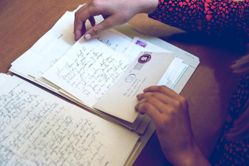 Fourth-year student Marcella Sohm said holding and reading Faulkner’s letters to his daughter Jill was “amazing.”