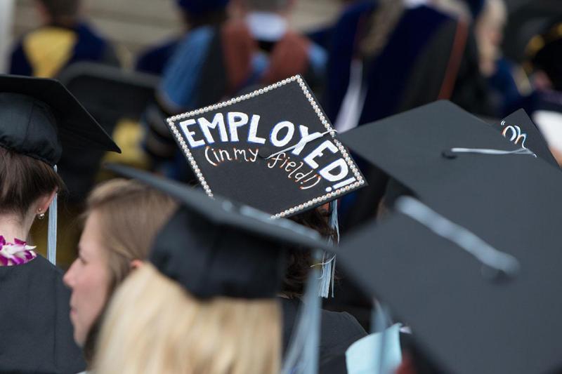 Members of UVA’s Class of 2015 had a lot to smile about during Final Exercises, stepping off Grounds and into a very receptive job market.