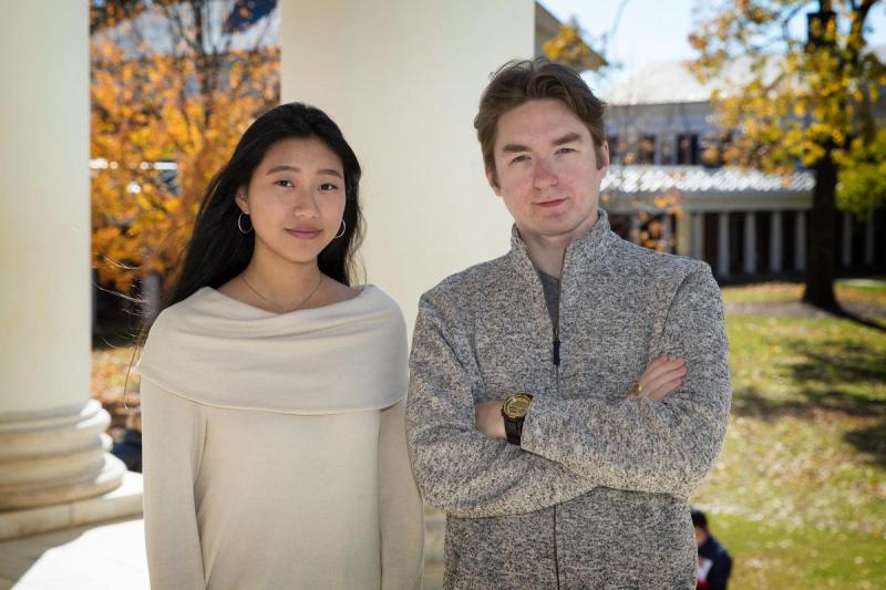 Joanne Lee and Brandon Thompson, Hoos First Look co-chairs, are both first-generation students. They created the weekend programming to offer a warm, welcoming environment to the 19 visiting high schoolers.