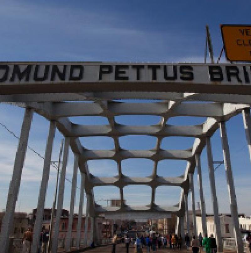 Edmund Pettus Bridge in Selma, AL, by Liz Marjollet
