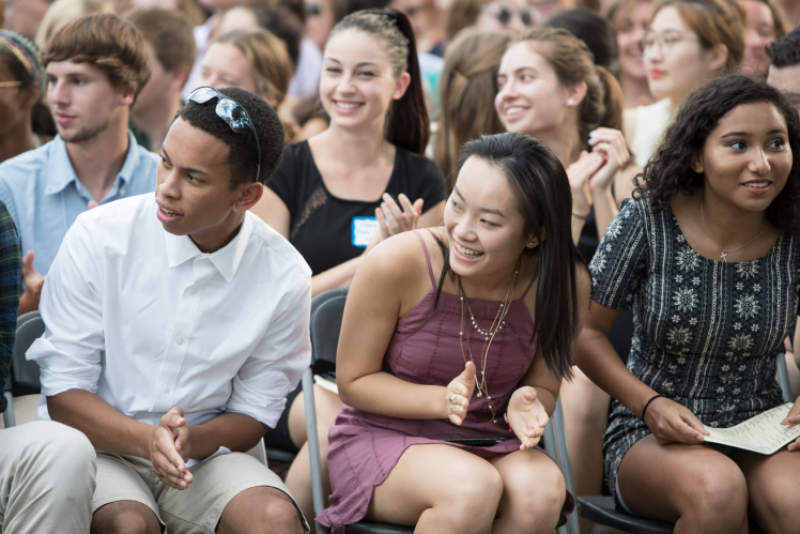 UVA students at opening Convocation