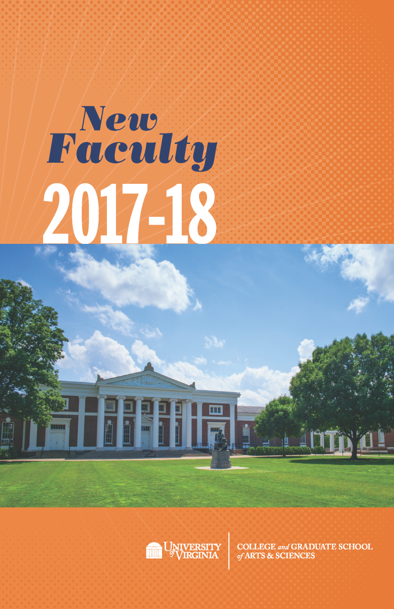 Cover of the New Faculty 2017-18 booklet