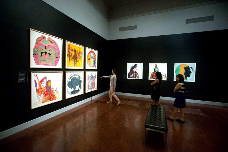 The Warhol exhibition was on display from May until September. 