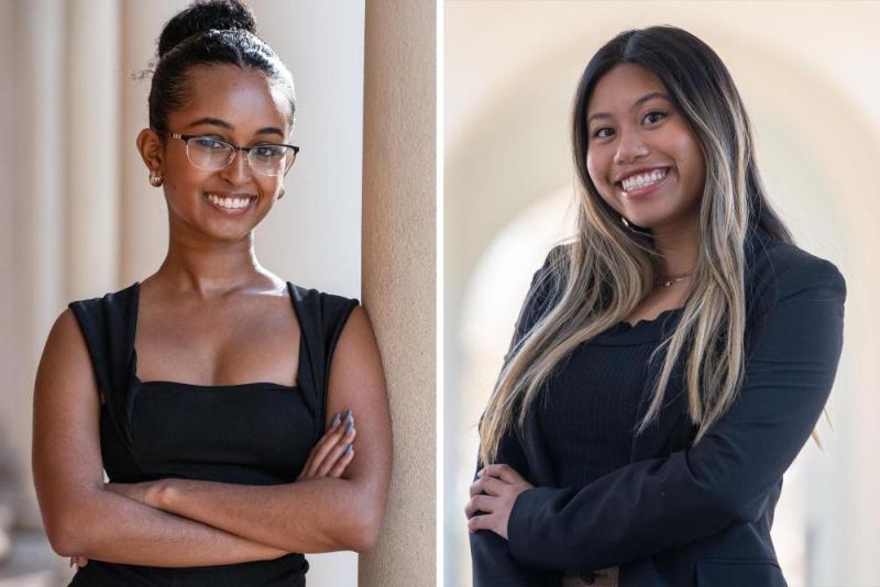 Abeba Amenshowa and Leigh Mante